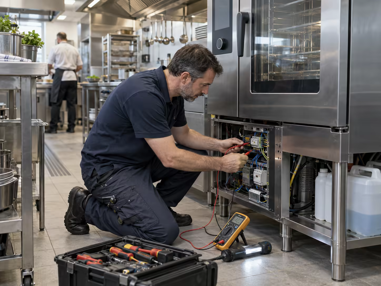 Diagnose an Großküchentechnik