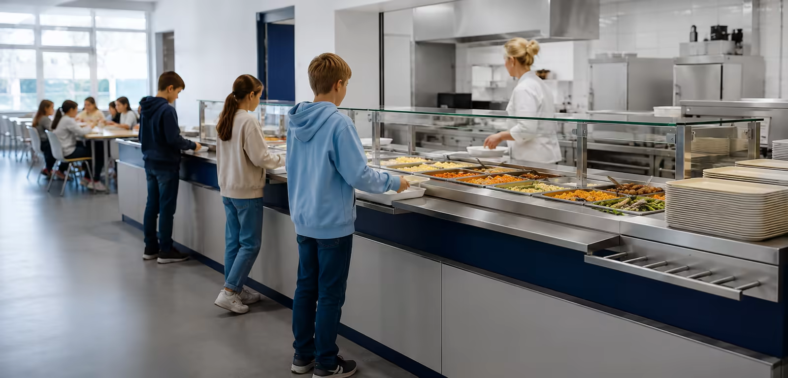 Küche einer Schulmensa
